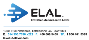 Entretien de Lave-Auto Laval Inc.